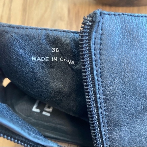 Miista Lucina Open Toe Leather Bootie Cork Heel Size 36 (US 6) - Picture 12 of 16